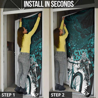 Cycologist Cycling Door Cover Grunge Style - Wonder Print Shop