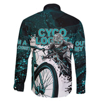 Cycologist Cycling Family Matching Off The Shoulder Long Sleeve Dress and Hawaiian Shirt Grunge Style - Wonder Print Shop