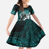 Cycologist Cycling Family Matching Puletasi and Hawaiian Shirt Grunge Style - Wonder Print Shop