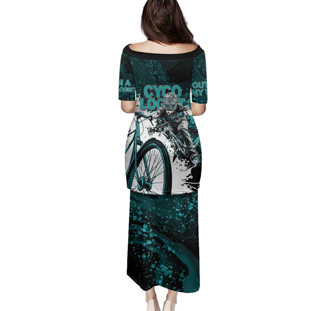 Cycologist Cycling Family Matching Puletasi and Hawaiian Shirt Grunge Style - Wonder Print Shop