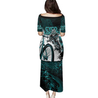 Cycologist Cycling Family Matching Puletasi and Hawaiian Shirt Grunge Style - Wonder Print Shop