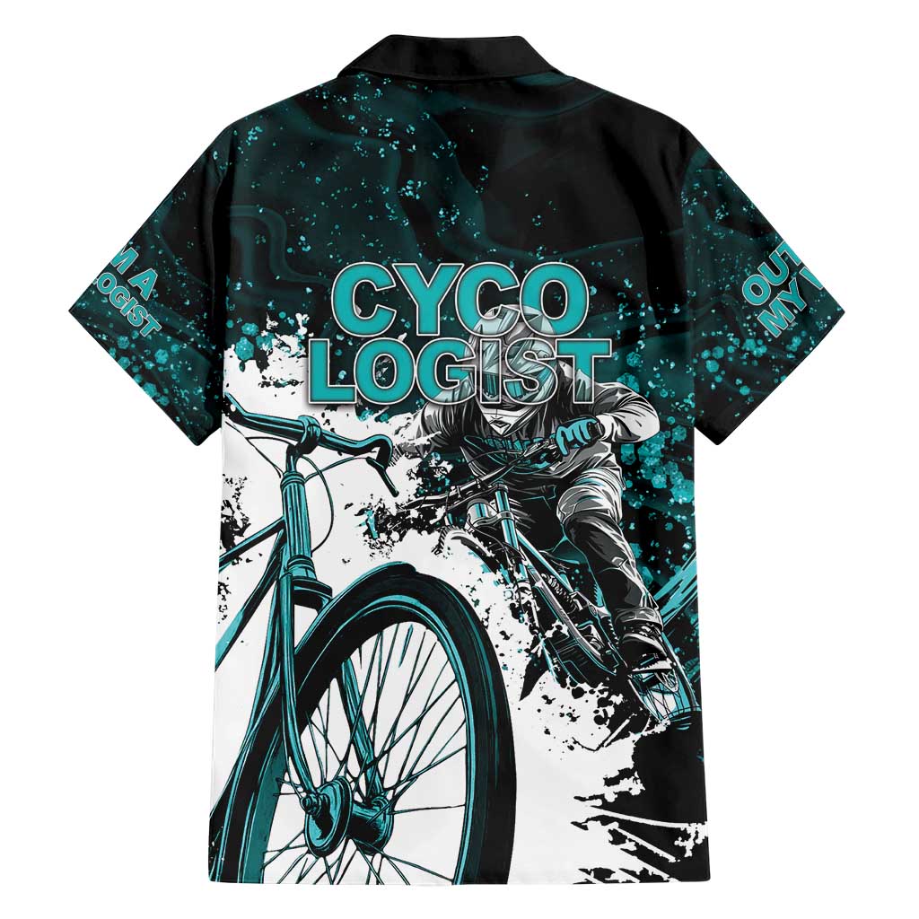 Cycologist Cycling Family Matching Short Sleeve Bodycon Dress and Hawaiian Shirt Grunge Style - Wonder Print Shop