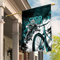 Cycologist Cycling Garden Flag Grunge Style - Wonder Print Shop