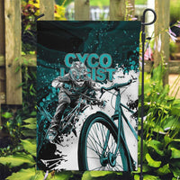 Cycologist Cycling Garden Flag Grunge Style - Wonder Print Shop