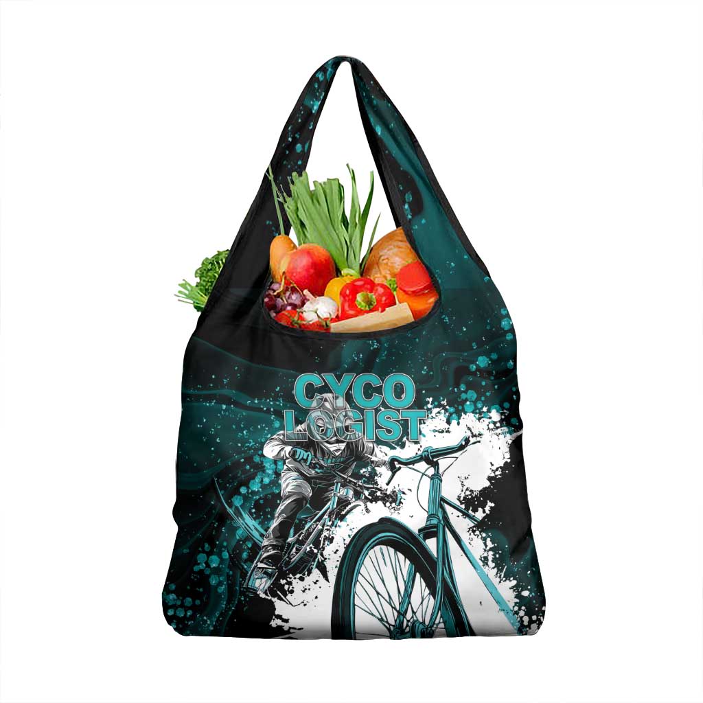 Cycologist Cycling Grocery Bag Grunge Style - Wonder Print Shop