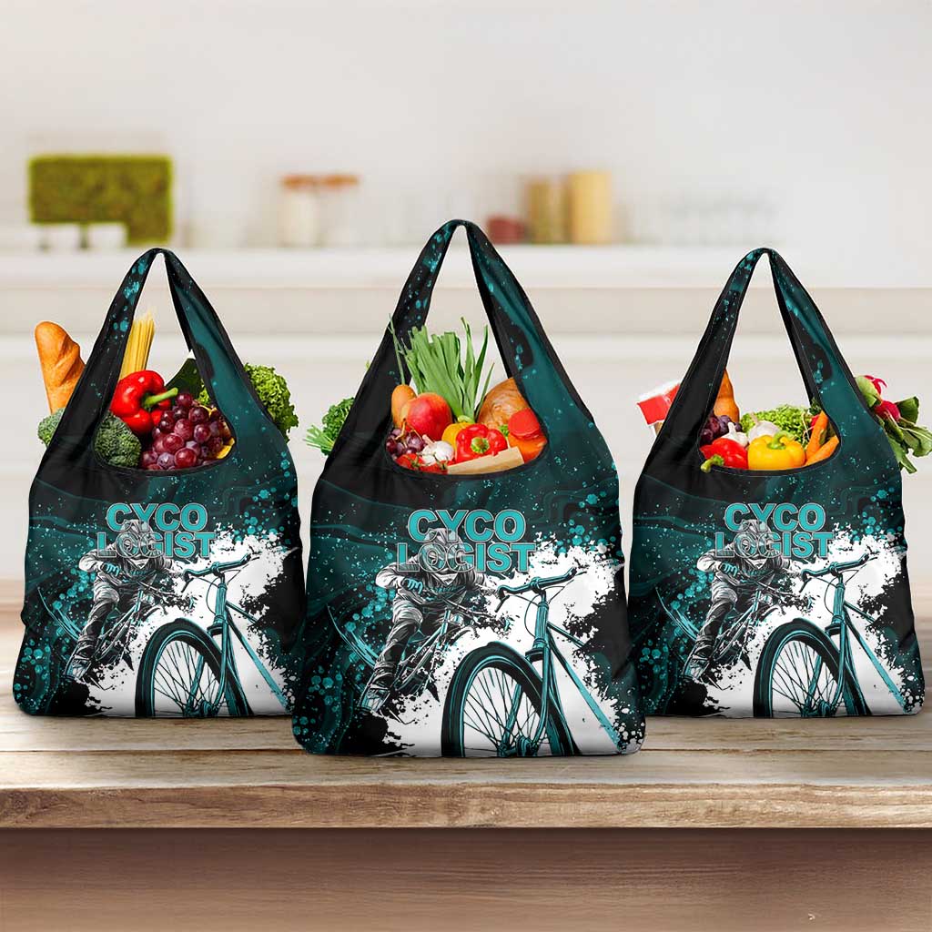 Cycologist Cycling Grocery Bag Grunge Style - Wonder Print Shop