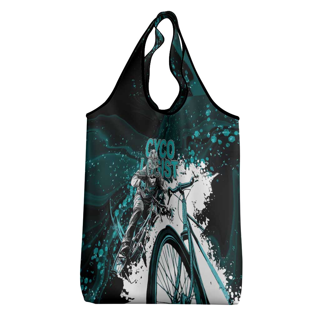 Cycologist Cycling Grocery Bag Grunge Style - Wonder Print Shop