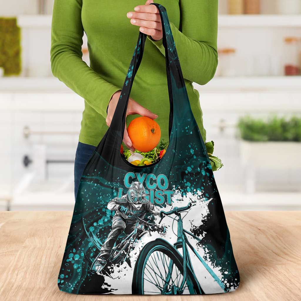 Cycologist Cycling Grocery Bag Grunge Style - Wonder Print Shop