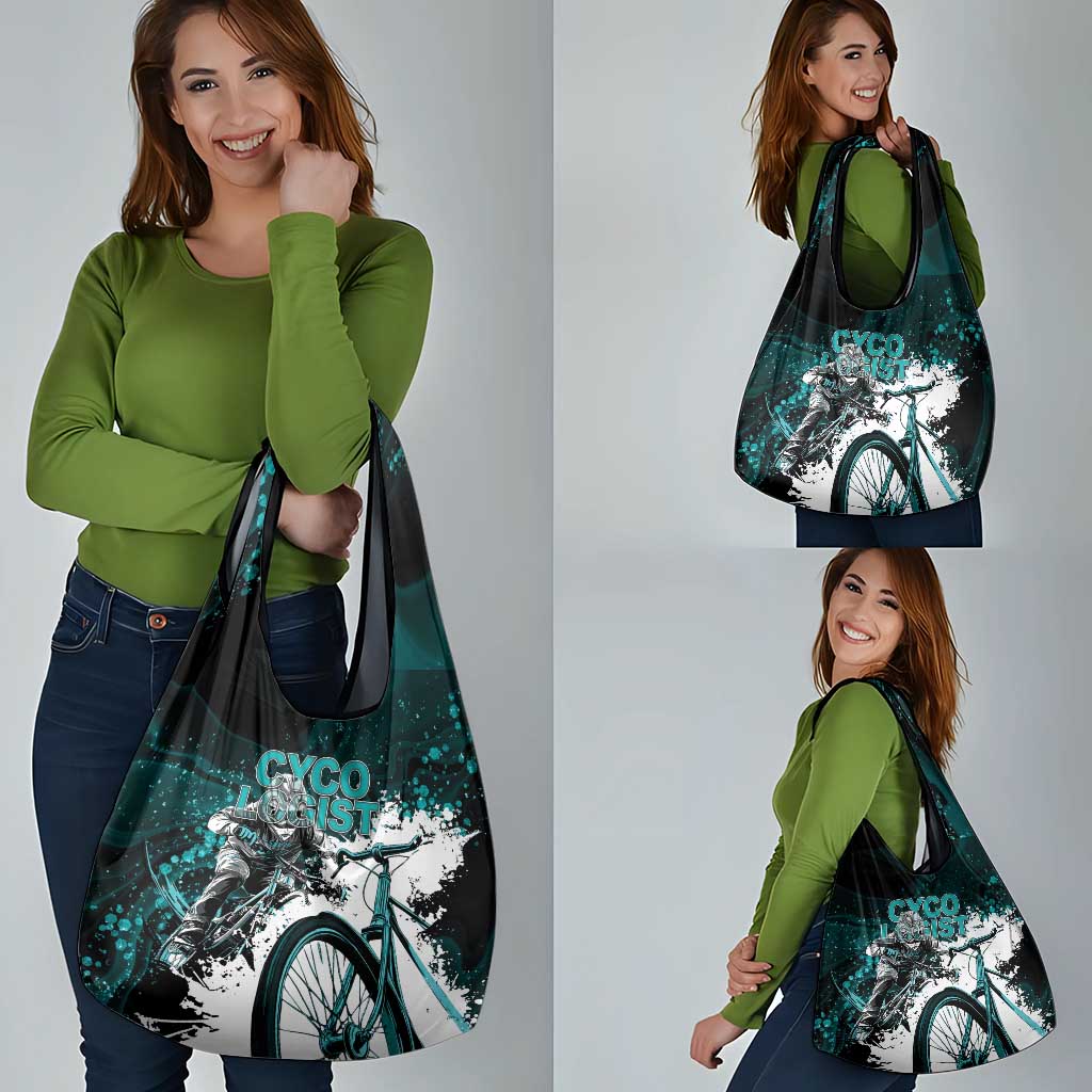 Cycologist Cycling Grocery Bag Grunge Style - Wonder Print Shop
