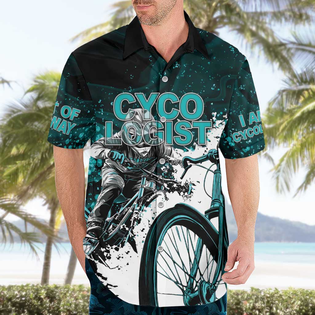 Cycologist Cycling Hawaiian Shirt Grunge Style - Wonder Print Shop