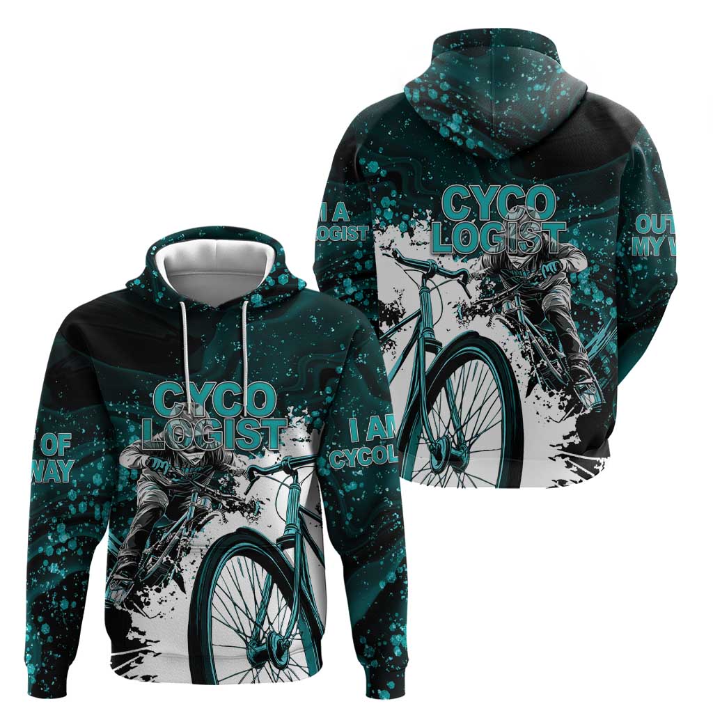 Cycologist Cycling Hoodie Grunge Style - Wonder Print Shop