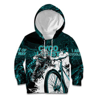 Cycologist Cycling Kid Hoodie Grunge Style - Wonder Print Shop