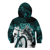 Cycologist Cycling Kid Hoodie Grunge Style - Wonder Print Shop