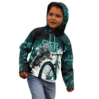 Cycologist Cycling Kid Hoodie Grunge Style - Wonder Print Shop