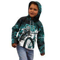 Cycologist Cycling Kid Hoodie Grunge Style - Wonder Print Shop