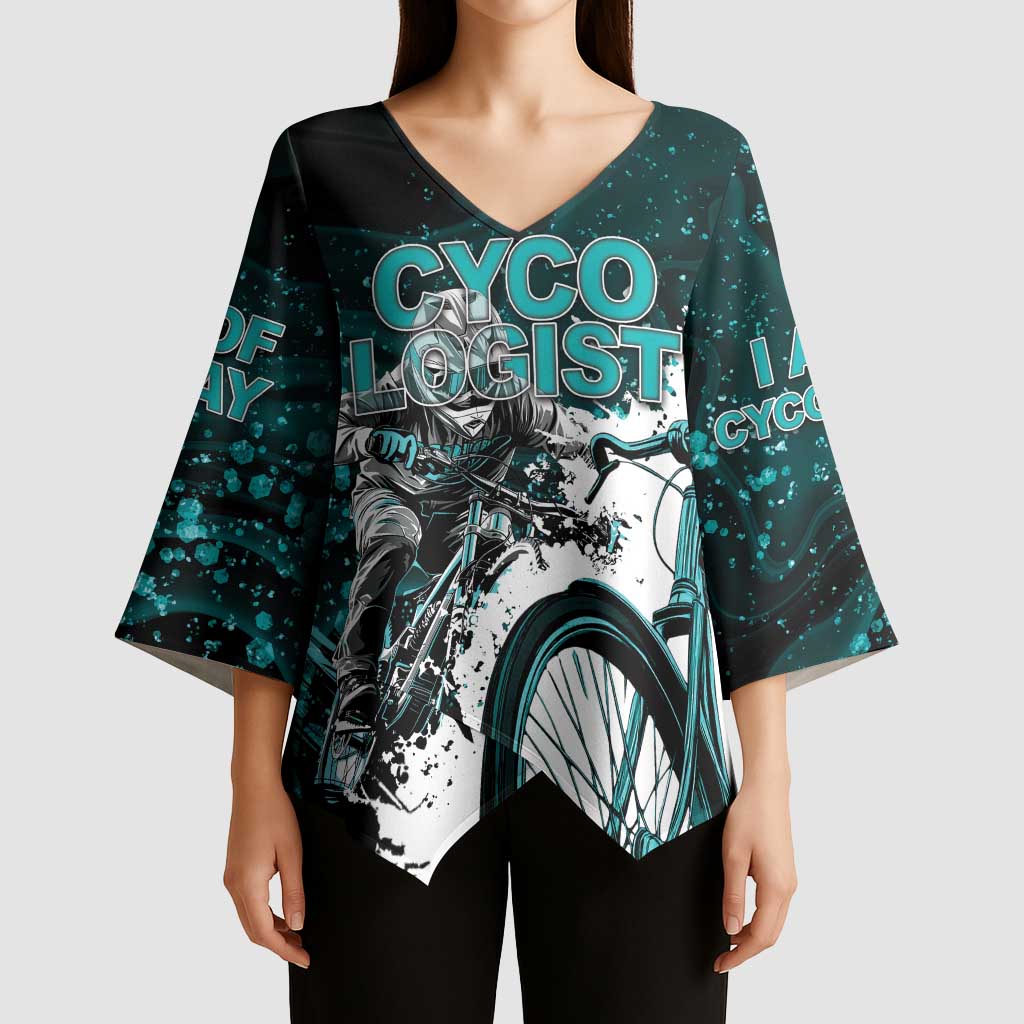 Cycologist Cycling Kimono Sleeve Blouse Grunge Style - Wonder Print Shop