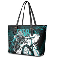 Cycologist Cycling Leather Tote Bag Grunge Style - Wonder Print Shop