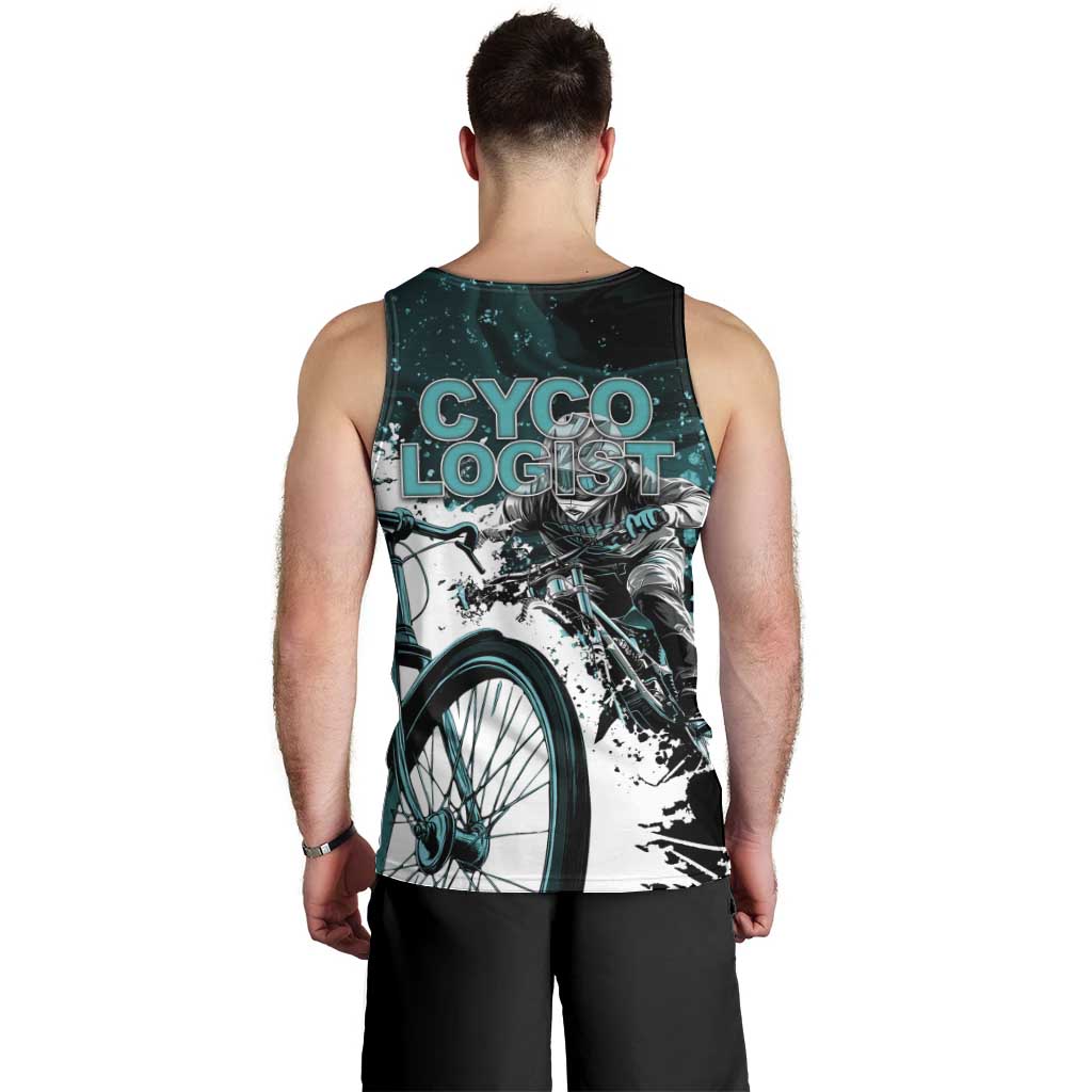 Cycologist Cycling Men Tank Top Grunge Style - Wonder Print Shop