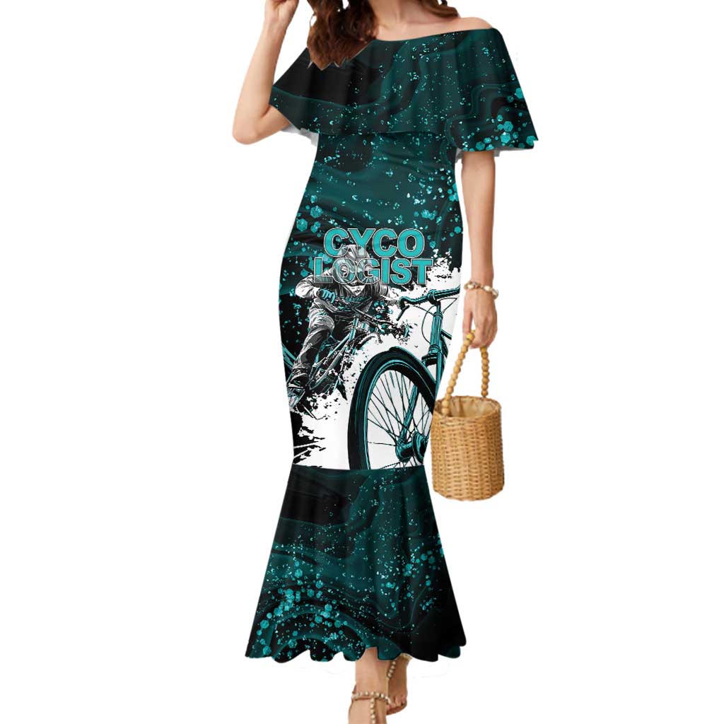 Cycologist Cycling Mermaid Dress Grunge Style - Wonder Print Shop