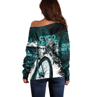 Cycologist Cycling Off Shoulder Sweater Grunge Style - Wonder Print Shop