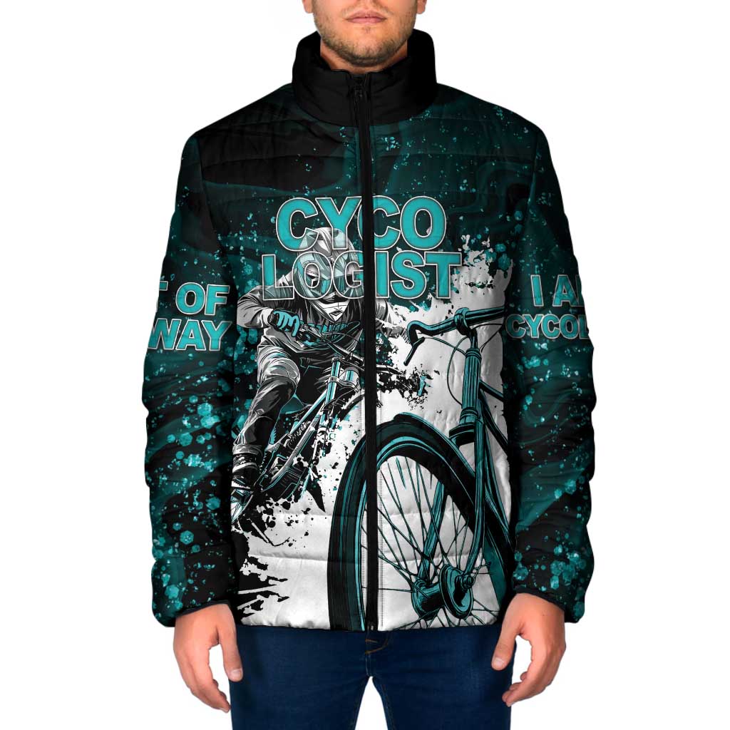 Cycologist Cycling Padded Jacket Grunge Style - Wonder Print Shop