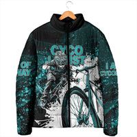 Cycologist Cycling Padded Jacket Grunge Style - Wonder Print Shop