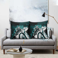 Cycologist Cycling Pillow Cover Grunge Style - Wonder Print Shop