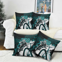 Cycologist Cycling Pillow Cover Grunge Style - Wonder Print Shop
