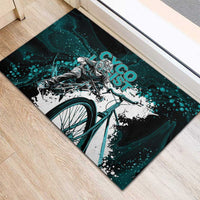Cycologist Cycling Rubber Doormat Grunge Style - Wonder Print Shop