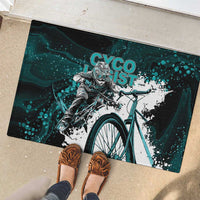 Cycologist Cycling Rubber Doormat Grunge Style - Wonder Print Shop