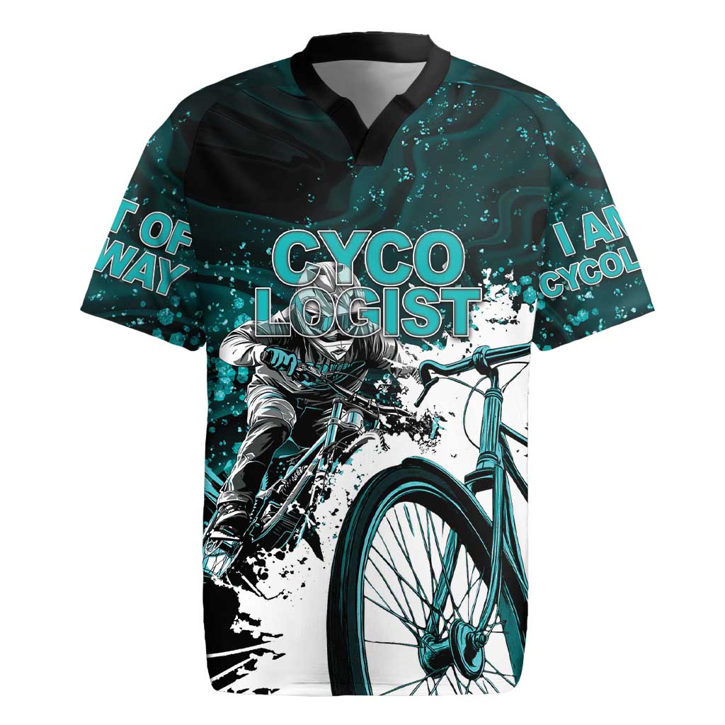 Cycologist Cycling Rugby Jersey Grunge Style - Wonder Print Shop