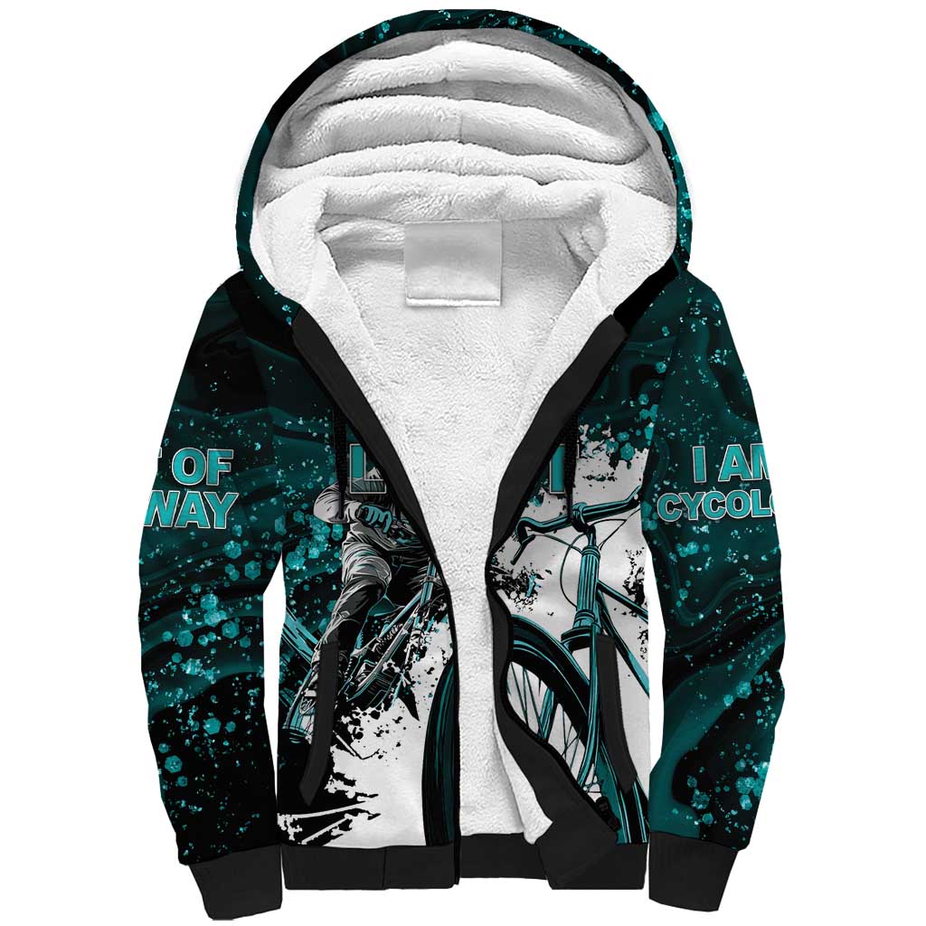 Cycologist Cycling Sherpa Hoodie Grunge Style - Wonder Print Shop