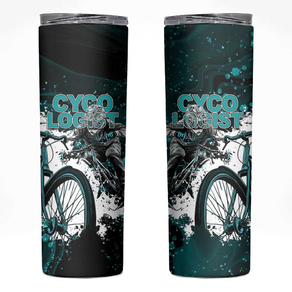 Cycologist Cycling Skinny Tumbler Grunge Style - Wonder Print Shop