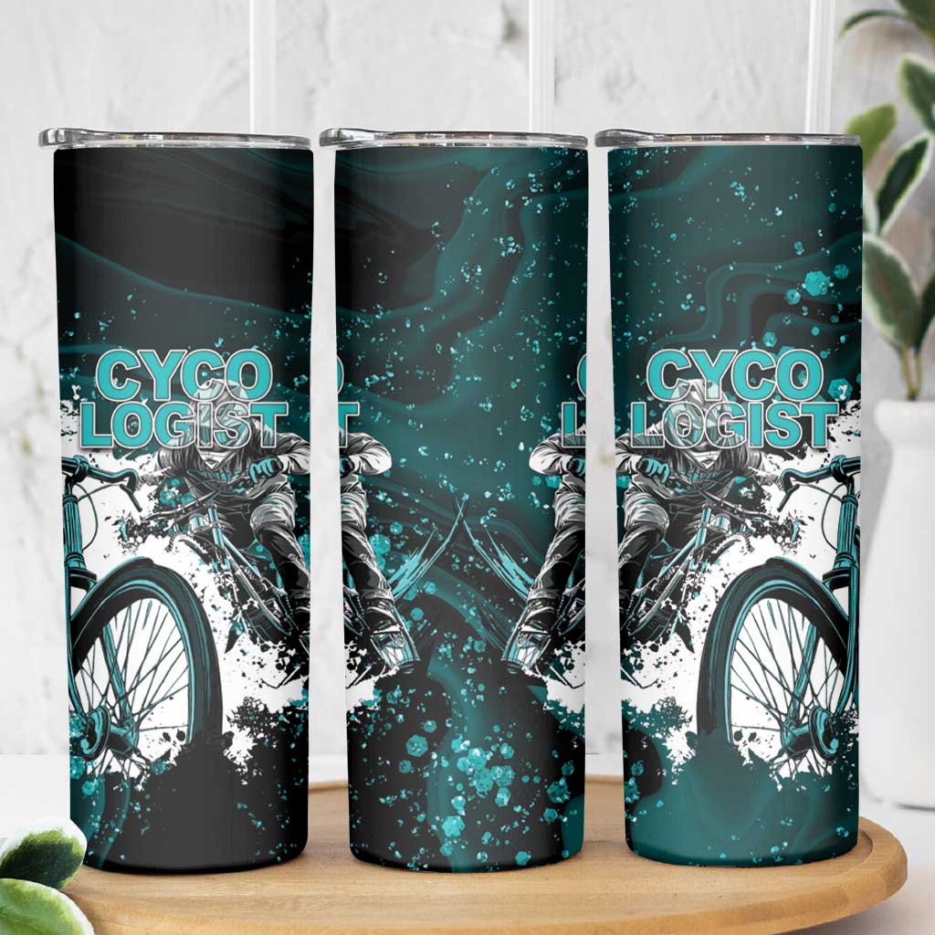 Cycologist Cycling Skinny Tumbler Grunge Style - Wonder Print Shop