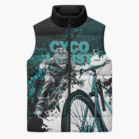 Cycologist Cycling Sleeveless Puffer Jacket Grunge Style - Wonder Print Shop
