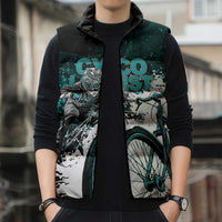 Cycologist Cycling Sleeveless Puffer Jacket Grunge Style - Wonder Print Shop