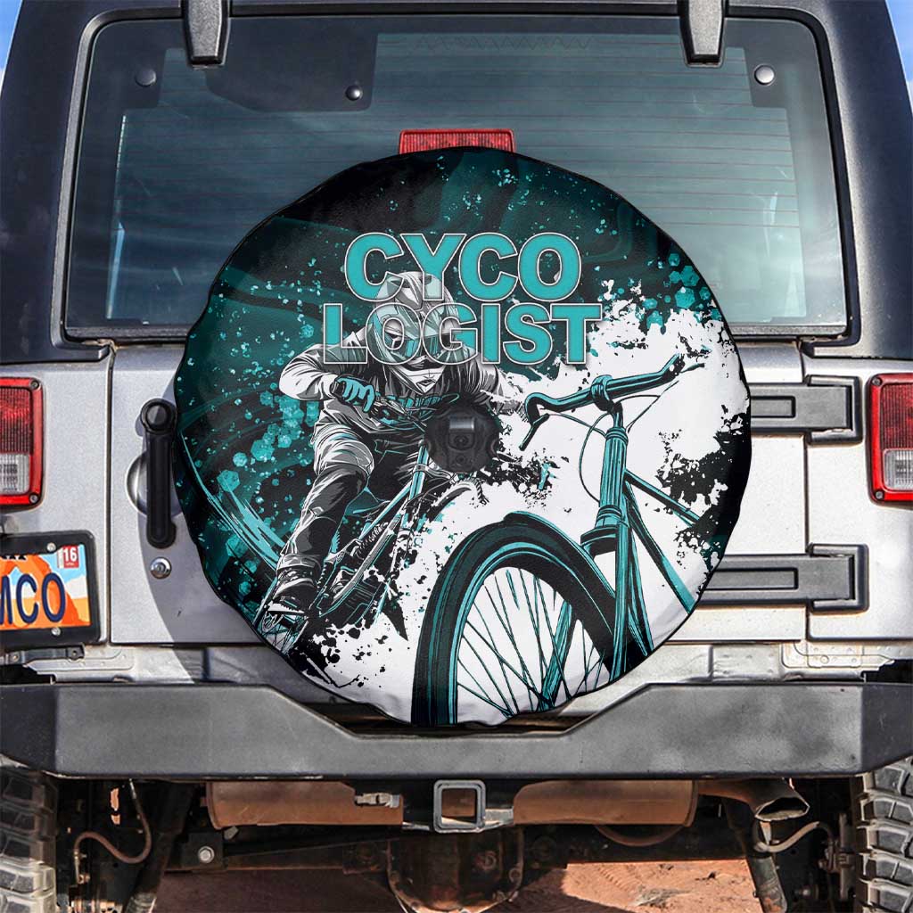 Cycologist Cycling Spare Tire Cover Grunge Style - Wonder Print Shop