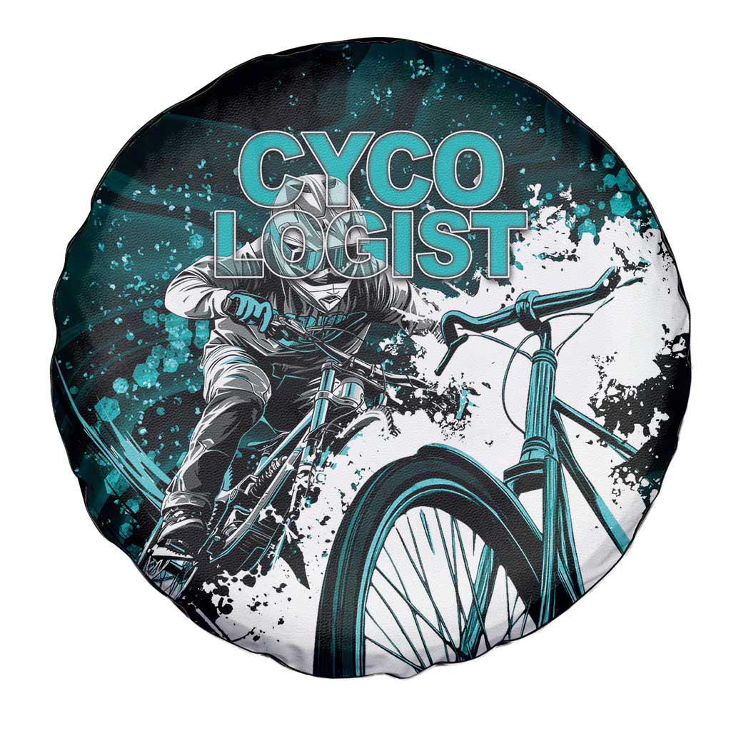 Cycologist Cycling Spare Tire Cover Grunge Style - Wonder Print Shop