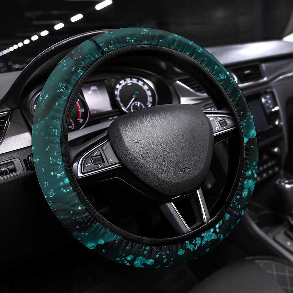 Cycologist Cycling Steering Wheel Cover Grunge Style - Wonder Print Shop