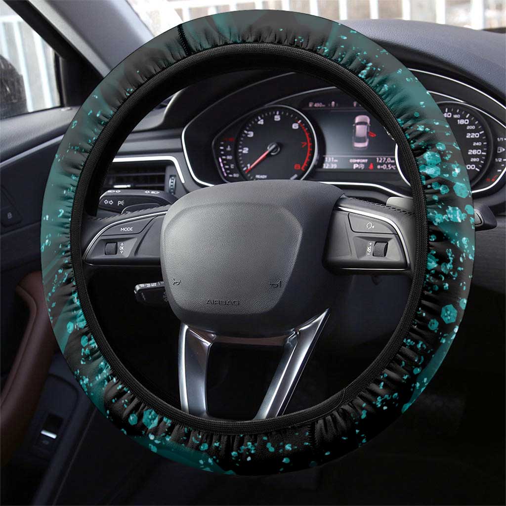 Cycologist Cycling Steering Wheel Cover Grunge Style - Wonder Print Shop