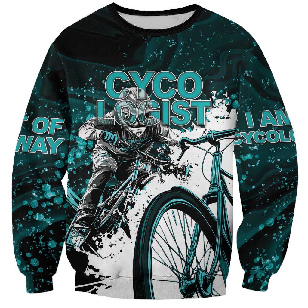 Cycologist Cycling Sweatshirt Grunge Style - Wonder Print Shop