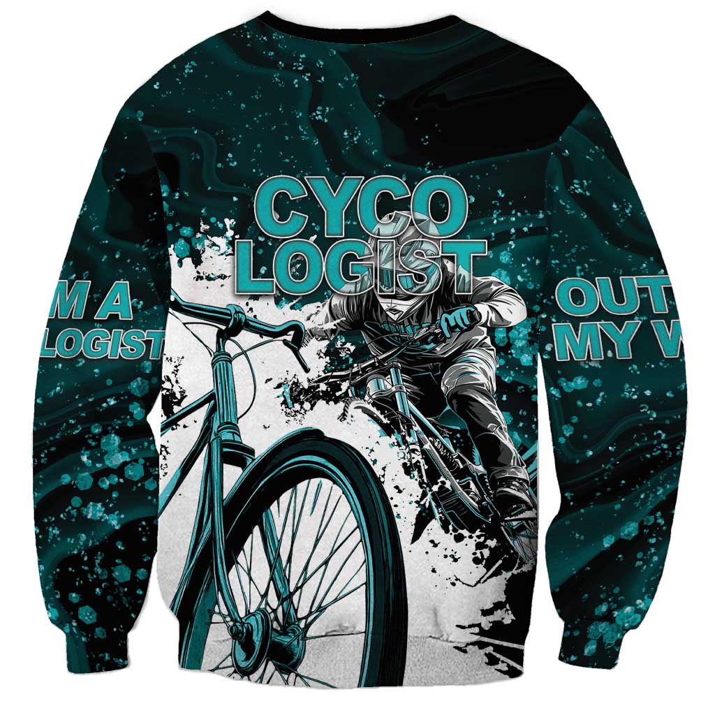 Cycologist Cycling Sweatshirt Grunge Style - Wonder Print Shop