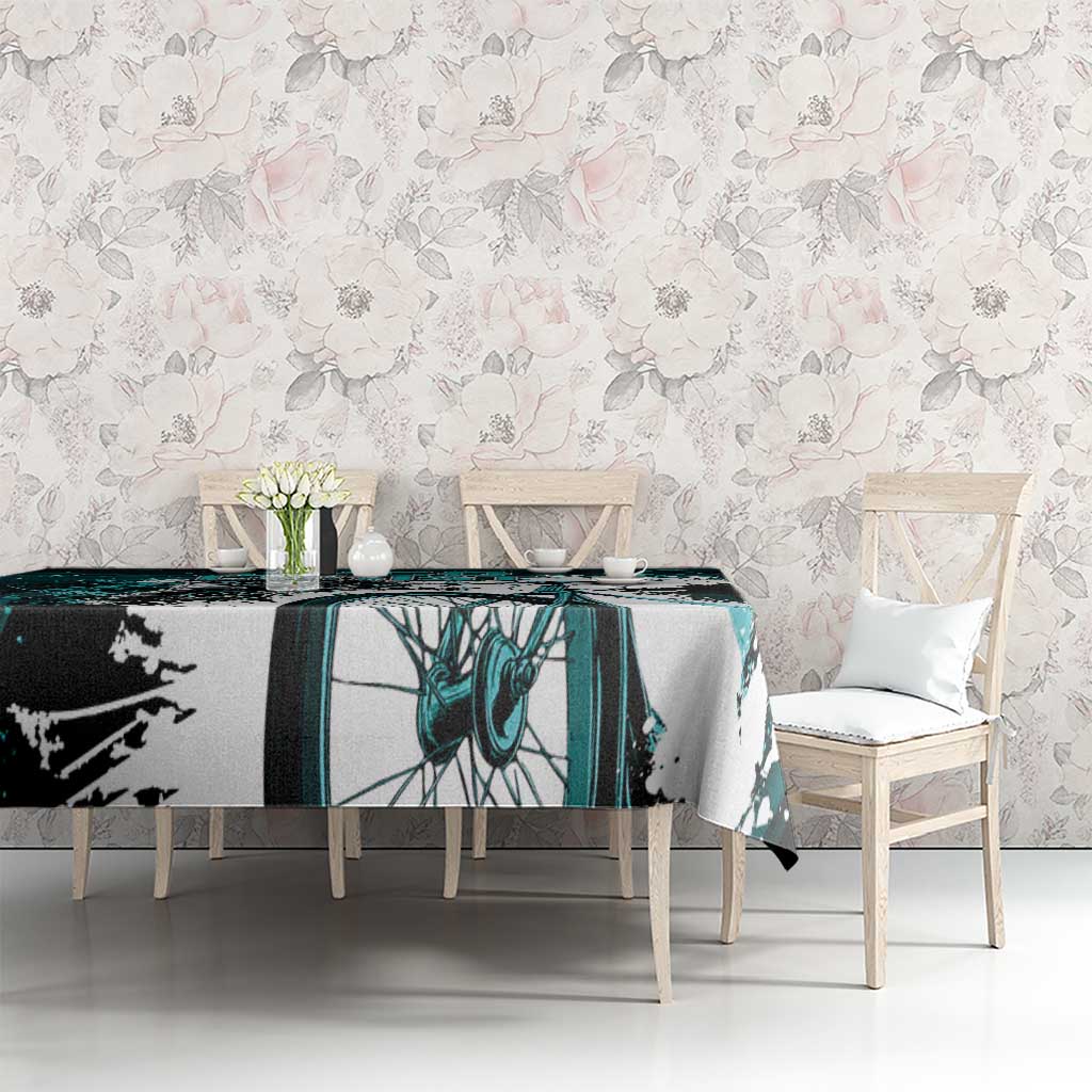 Cycologist Cycling Tablecloth Grunge Style - Wonder Print Shop