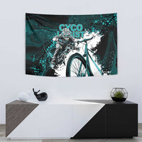 Cycologist Cycling Tapestry Grunge Style - Wonder Print Shop