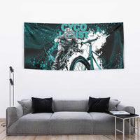 Cycologist Cycling Tapestry Grunge Style - Wonder Print Shop