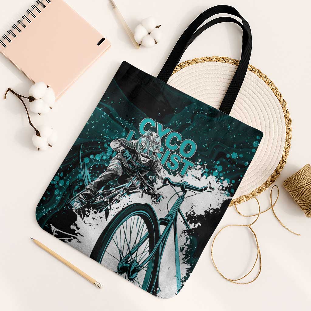 Cycologist Cycling Tote Bag Grunge Style - Wonder Print Shop