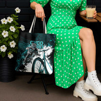Cycologist Cycling Tote Bag Grunge Style - Wonder Print Shop