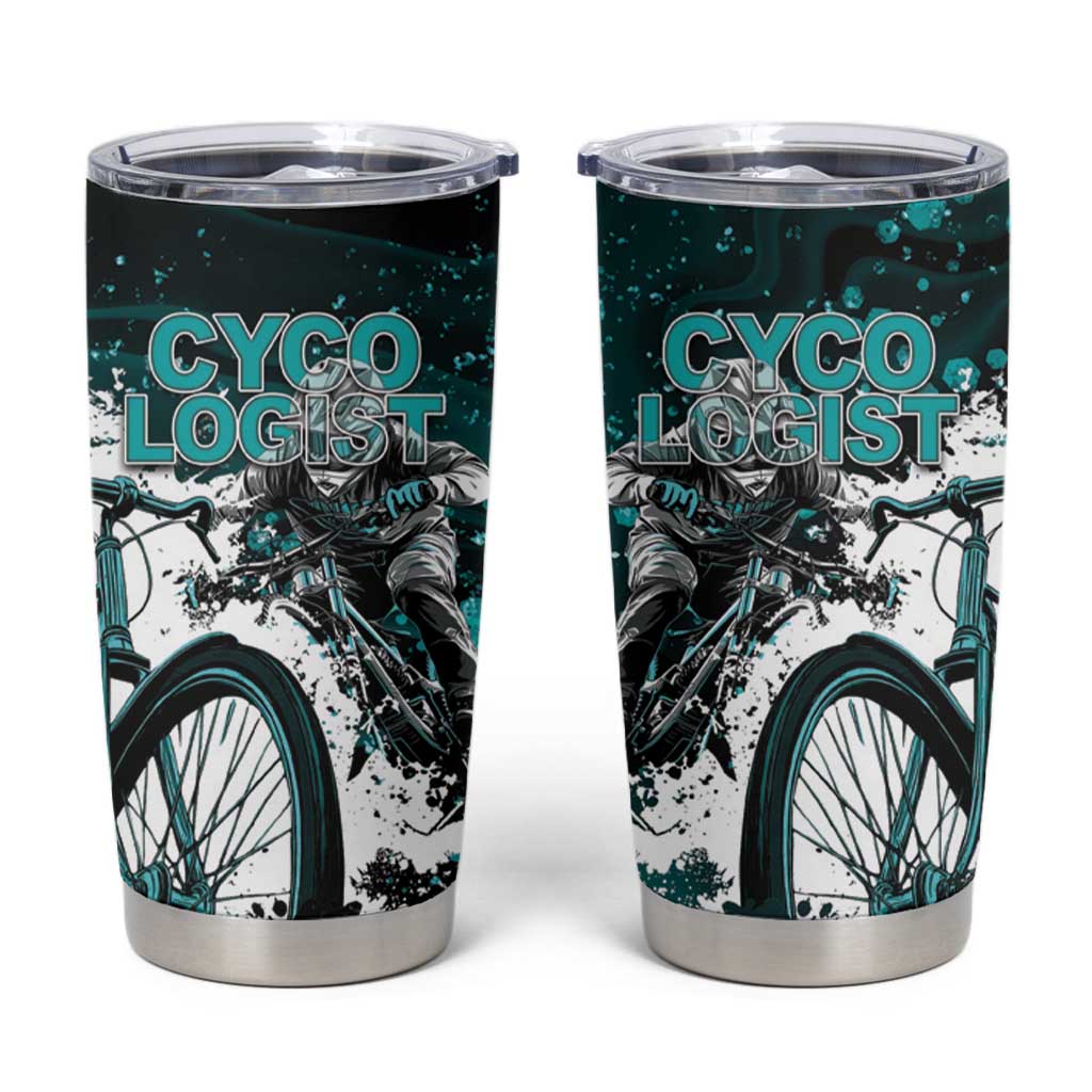 Cycologist Cycling Tumbler Cup Grunge Style - Wonder Print Shop