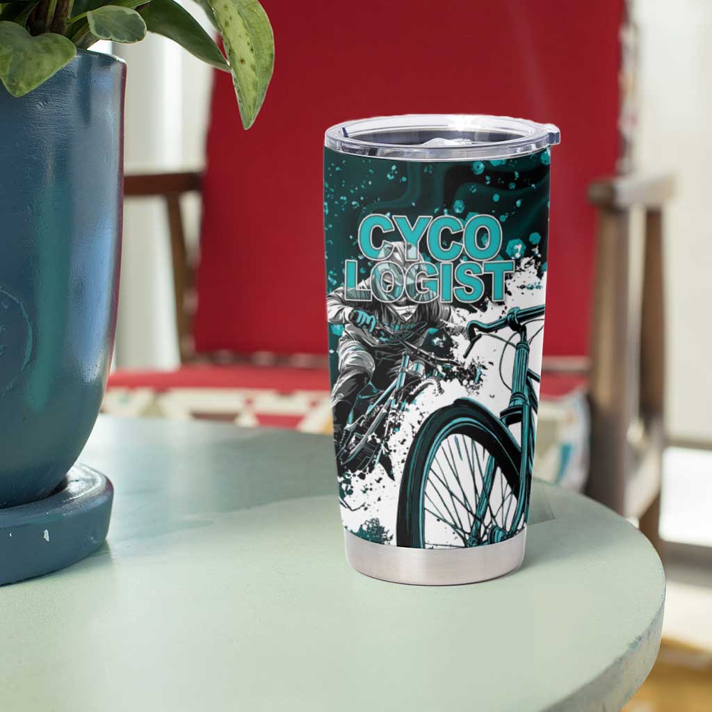 Cycologist Cycling Tumbler Cup Grunge Style - Wonder Print Shop