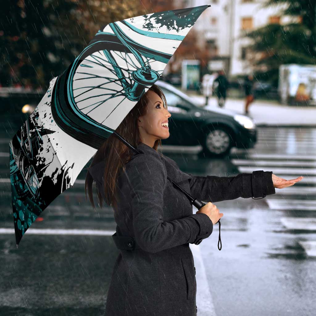 Cycologist Cycling Umbrella Grunge Style - Wonder Print Shop